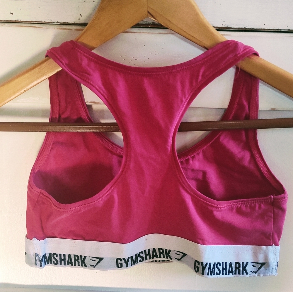 Gymshark Women's Pink Jersey Razorback Athletic Sports Bra | Small - Picture 2 of 2